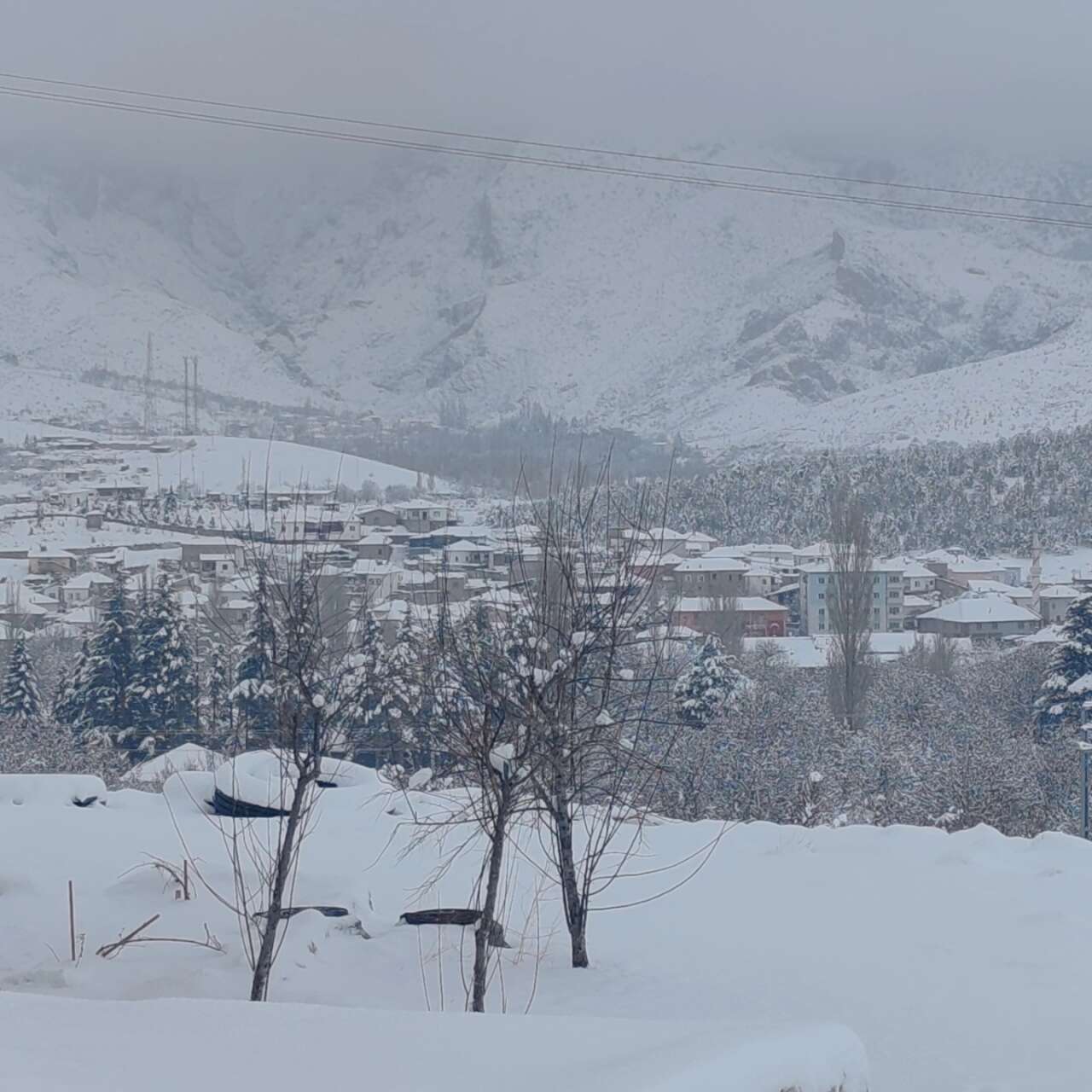 Konya’da kar kalınlığının 1 metreye yaklaştığı ilçe şölen sunuyor 7